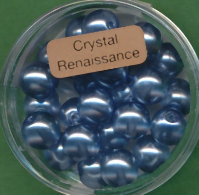 078008444 Crystal Renaissance Perlen 8mm blau 25 Stück