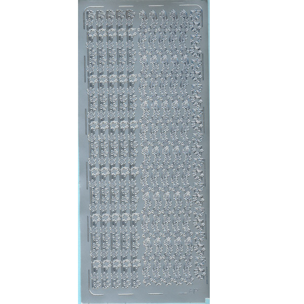 pu141s Sticker Sternenborten 3 silber