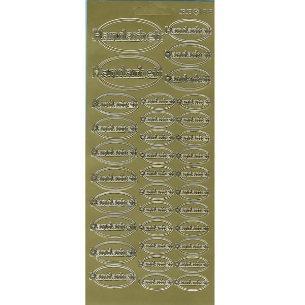 1518g Sticker Handarbeit gold