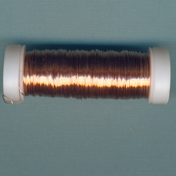 1225-30151 Schmuck Häkeldraht 0,3mm kupfer metallic 50m