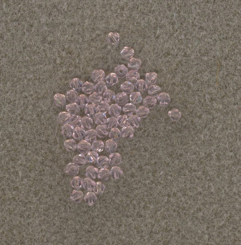 20557 Bicone Glasperlen 4mm hellrosa 60 Stück