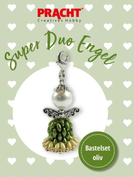 013704215 Bastelset Super Duo Engel oliv 4cm