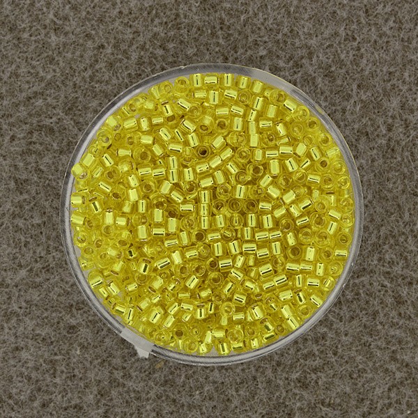 9664934_Delica-Beads-2,2mm-gelb-Silbereinzug-9g