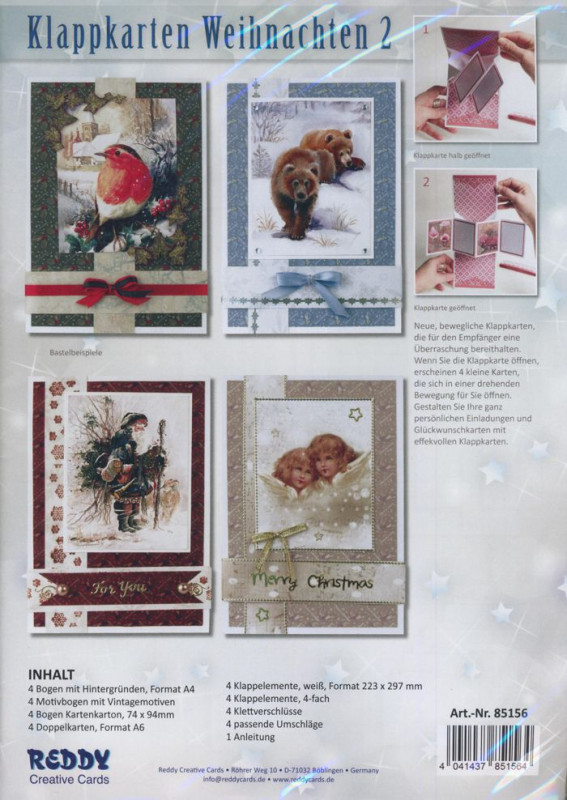 85156 Bastelset Klappkarten Weihnachten 2