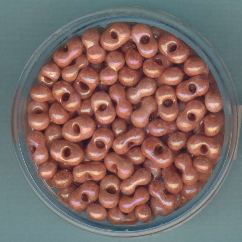 9644-684 Farfalle Perlen 6,5x3,2mm rosa marmor 17g
