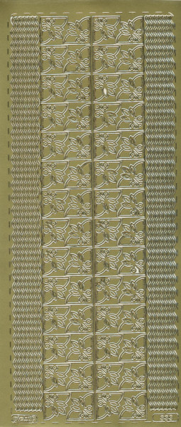 pu333g Sticker Ecken und Linien 2 gold