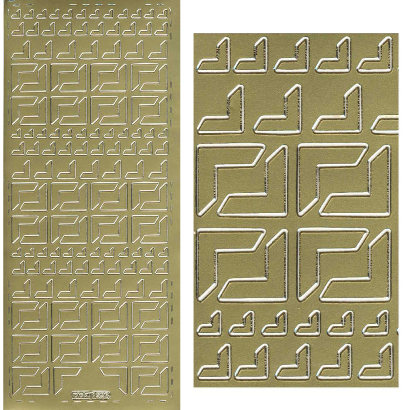 pu526g Sticker Ecken 20 gold