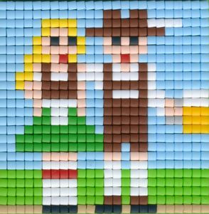 77662 Pixelhobby Set kleine Basisplatte Bayern