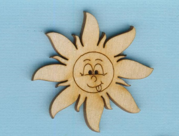 soh7304 Holzknopf Sonne mit Gesicht 40mm