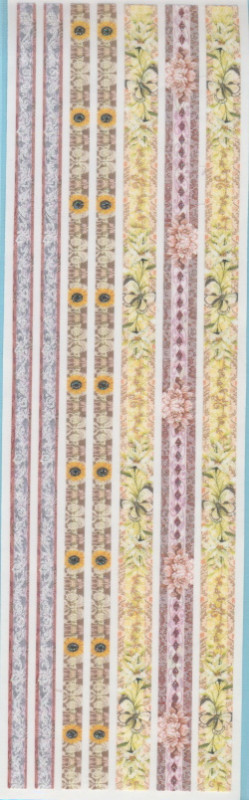 25012 Ribbon Sticker Blumen mit Schmetterlingen
