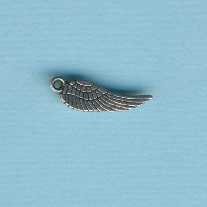 2206848 Metallanhänger Flügel 15mm platinfarben
