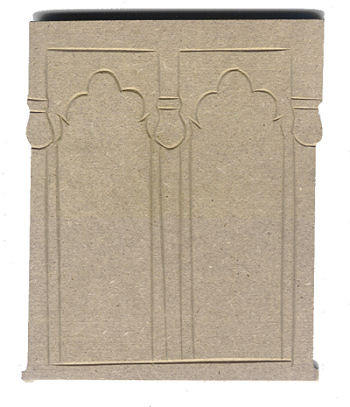 085160007 Holz Dekor Fensterornament 11,5x9,5cm