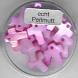 63913003 Perlmutt Kreuz 12mm rosa