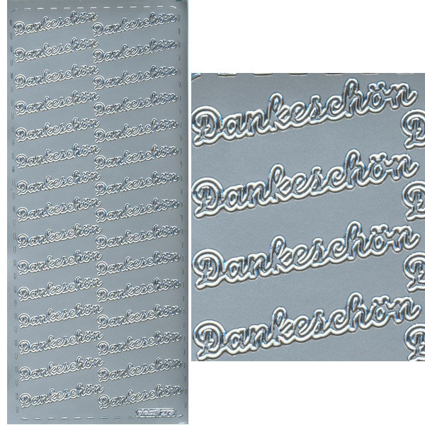 pu273s Sticker Dankeschön 2 silber