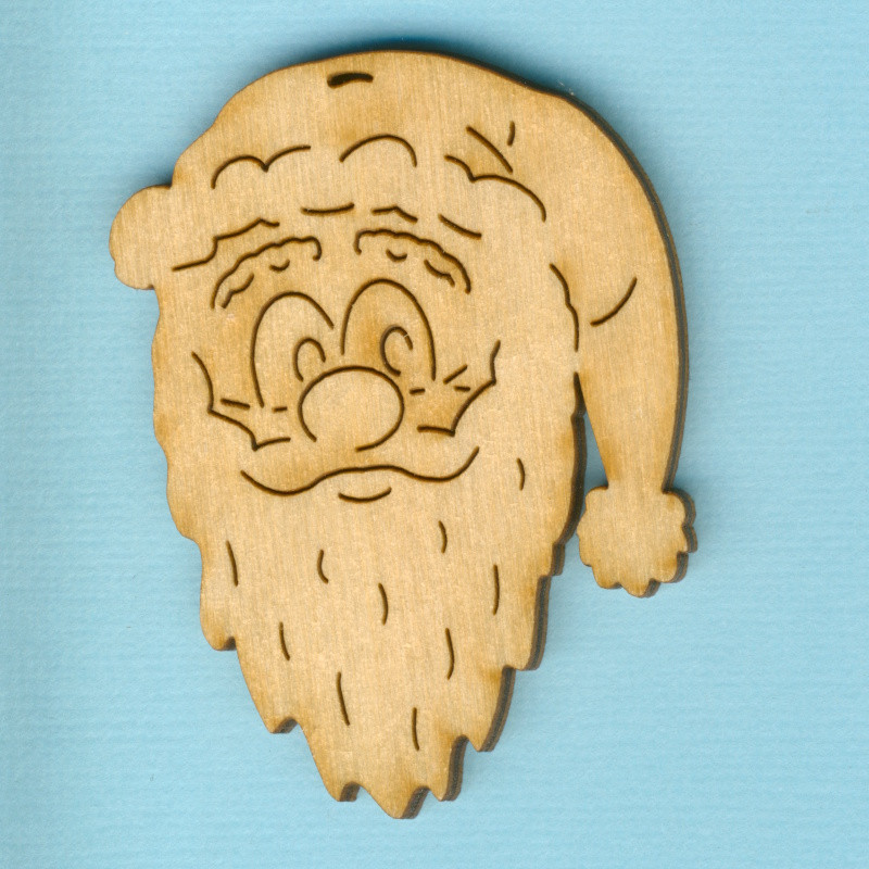 nkh8106 Holz Deko Nikolauskopf 6cm