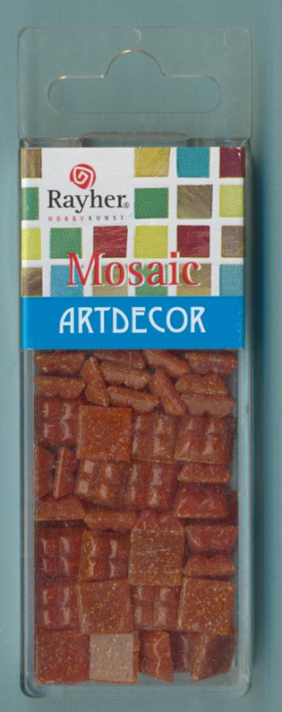 1452618 Art Decor Mosaiksteine 10mm rotbraun 50g