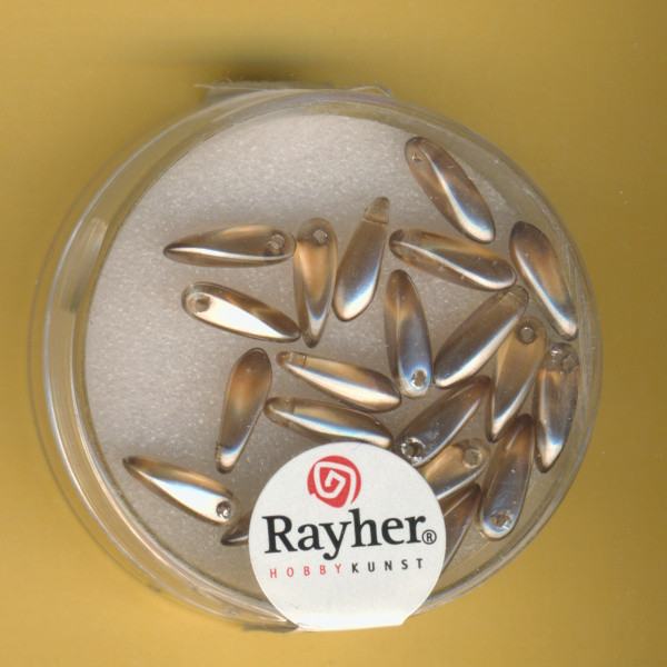 14461535 Crystal Renaissance Perlen Reiskorn 3x11mm taupebraun