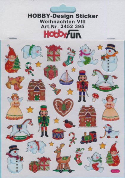 3452395 Hobby-Design Sticker Weihnachten VIII