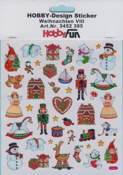 3452395 Hobby-Design Sticker Weihnachten VIII