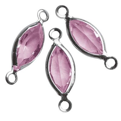 14297261 Swarovski Accessoires oval 17mm rosa chiffon 7 Stück