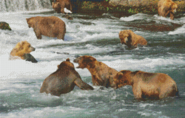 820045 Pixelhobby Klassik Set Bären im Wasser 2