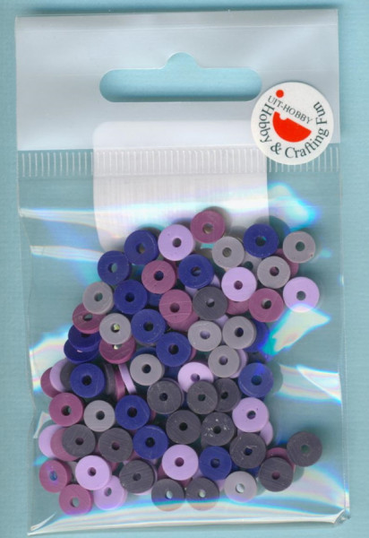 124282804 Katsuki Perlen 6mm lila mix ca. 100 St.