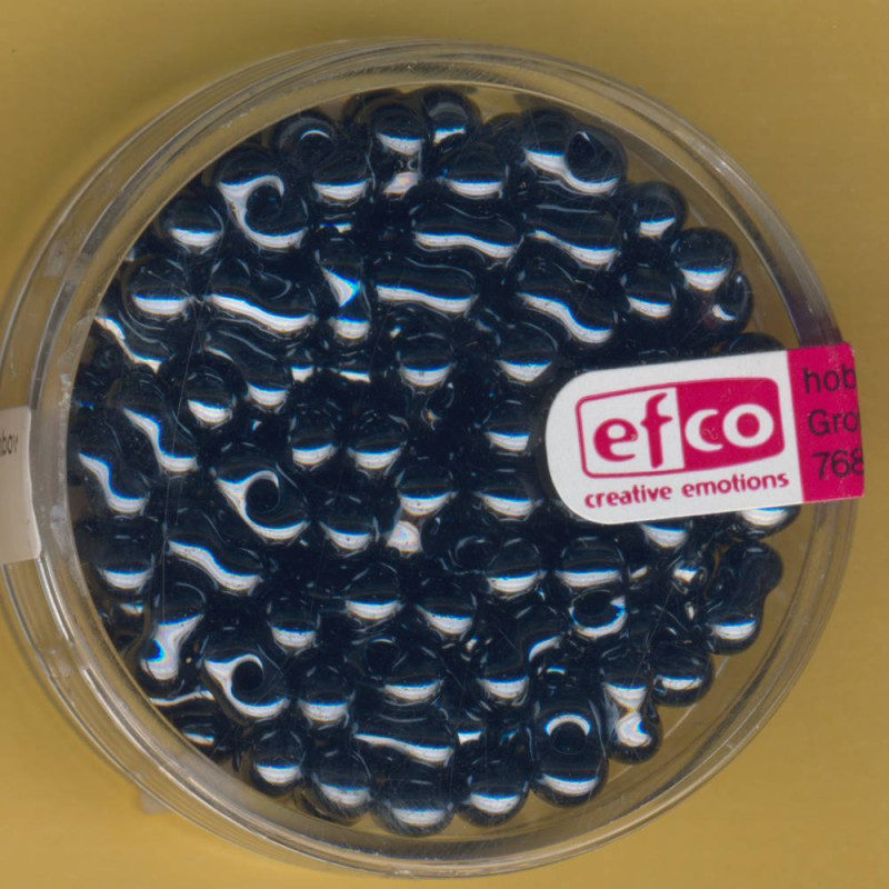 1060286 Farfalle Perlen 6,5x3,2mm anthrazit rainbow 17g