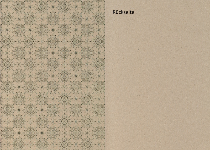 4772750 Naturkarton A4 Ornamente gold