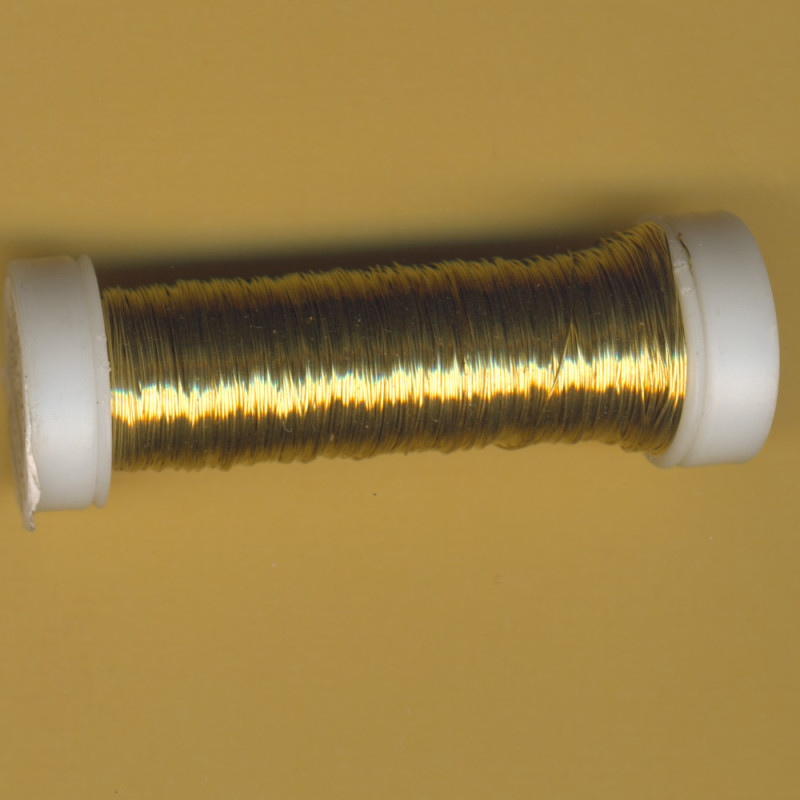 1225-25931 Kupferdraht 0,25mm gold 50m