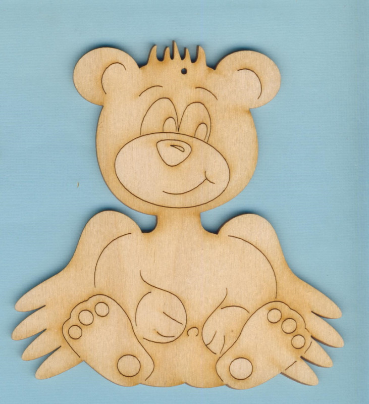 ted4512_Holz-Deko-Teddy-sitzend-mit-Flügel-12cm