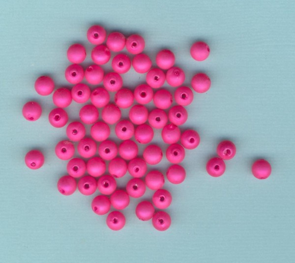590637 Wachsperlen 6mm pink matt 60 Stück