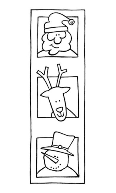 1827321 Holzstempel Weihnachten Trilogie 4x10cm