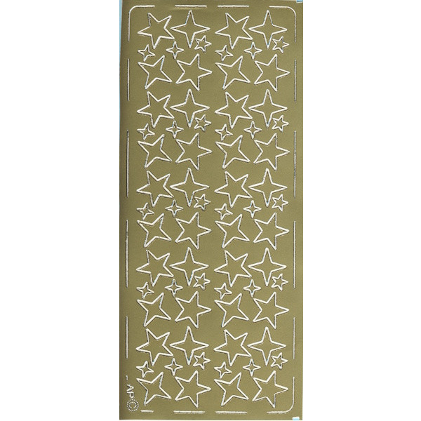 pu032g Sticker Sterne 11 gold